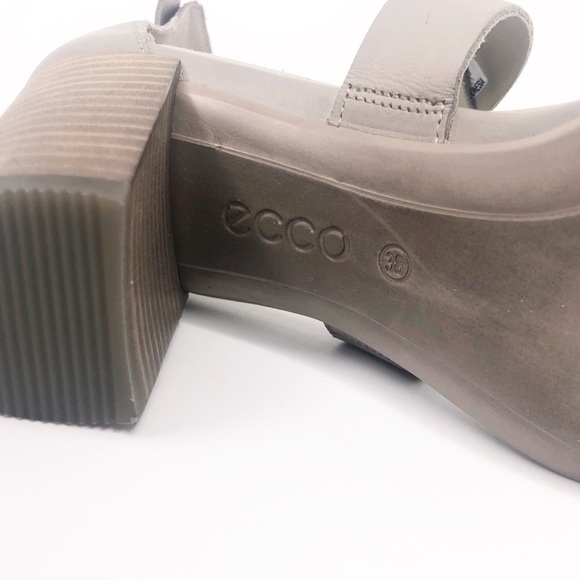 Ecco moon rock block sandals heels strappy 38/8 - Picture 7 of 7